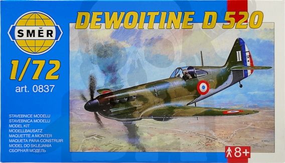 ドボワチン D.520 1/72 スケール 1/72 Dewoitine D.520 - Hobby 2000 - KFS-miniatures